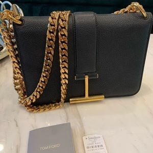 TARA CHAIN BAG IN GRAINED LEATHER